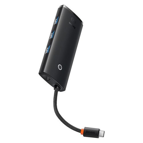Baseus Lite 5-Port USB Type-C HUB Dockingstation, Schwarz