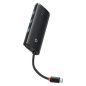 Baseus Lite 5-Port USB Type-C HUB Dockingstation, Schwarz