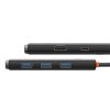 Baseus Lite 5-Port USB Type-C HUB Dockingstation, Schwarz