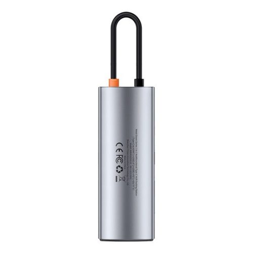 Baseus Metal Gleam 7-in-1 USB Type-C HUB Dockingstation, Grau