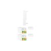 Lanberg 45x45mm Einbaurahmen mit 2xRJ45 CAT.6 UTP Keystone-Modul, weiß