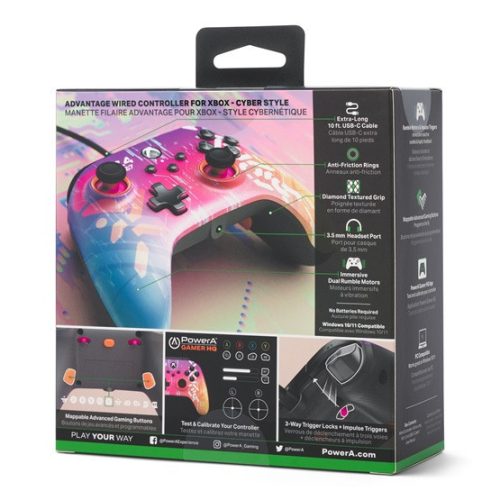 PowerA Advantage kabelgebundener Xbox Series X|S Controller - Cyber Style