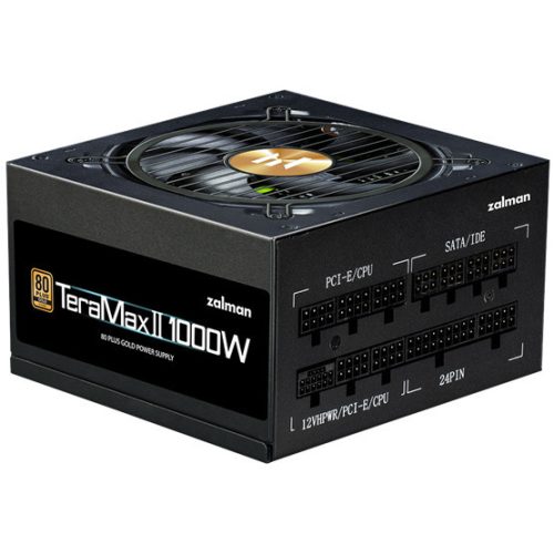 Zalman 1000W - TeraMax2 - ZM1000-TMX2 - 80+ Gold ATX3.0 - GEN5.0 - Modulär - Schwarzes Netzteil