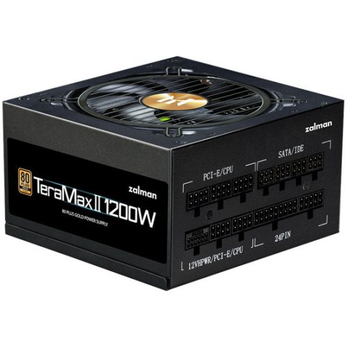 Zalman 1200W - TeraMax2 - ZM1200-TMX2 - 80+ Gold ATX3.0 - GEN5.0 - Modulär - Schwarzes Netzteil
