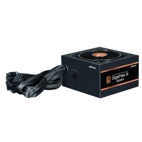 Zalman 650W - ZM650-GV3 - 80+ Bronze - ATX 3.0 - Semi-modular - Schwarzes Netzteil