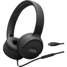 JBL TUNE 520C USB-C VEZETÉKES FEJHALLGATÓ, FEKETE
